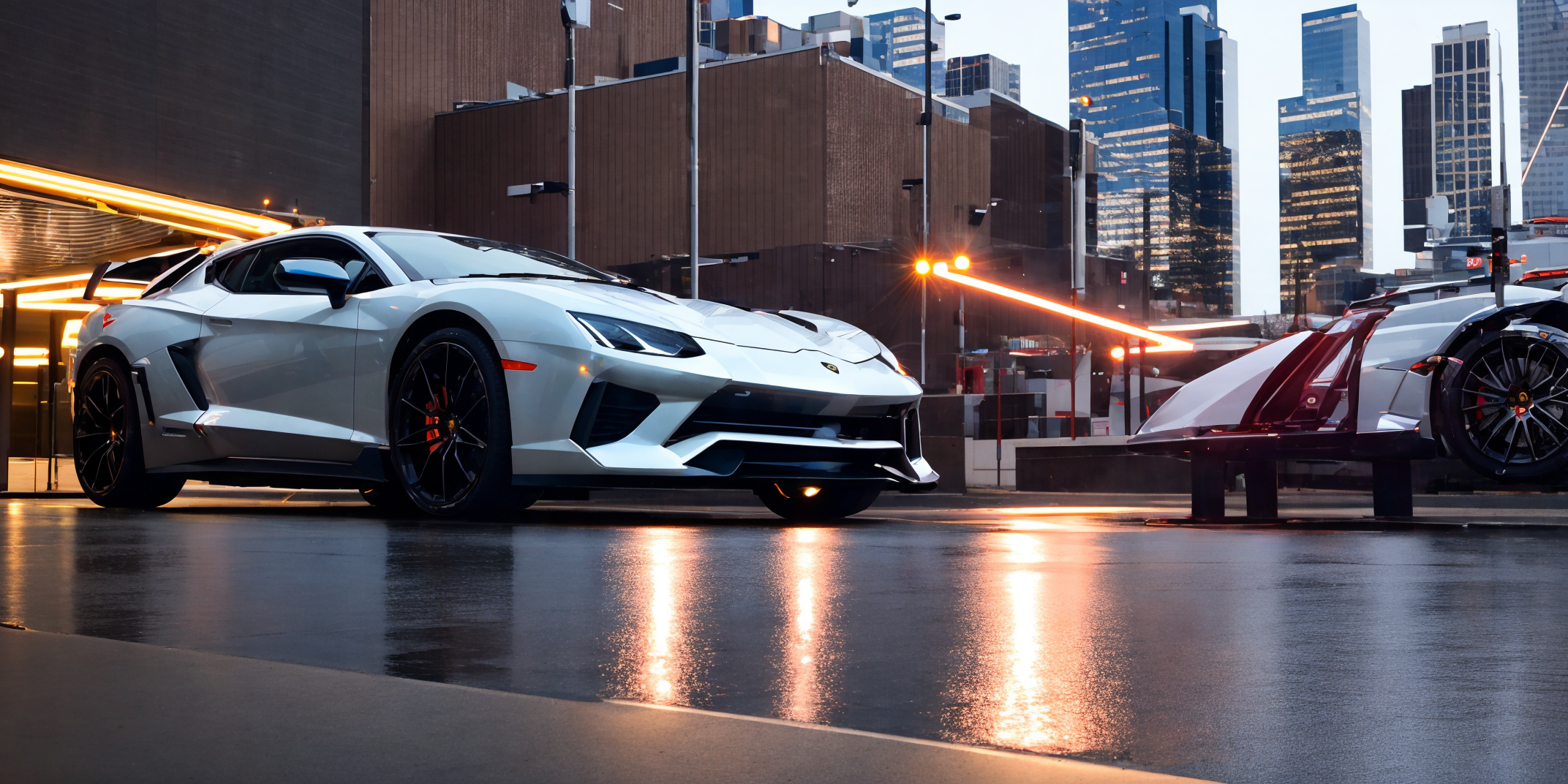 02003-705700166-Lamborghini poison,masterpiece, highly detailed photorealistic 8k raw photo,Rainy night, night,bright tones,real light and shado.png